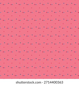 Un patrón brillante sin fisuras con Formas de estrella de cuatro puntas dispersas en azul y rojo sobre fondo rosa Tiene un Vector de aspecto divertido, simple y alegre
