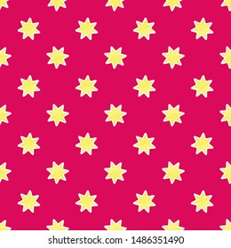 Bright seamless pattern of stars. Background for festive packaging.