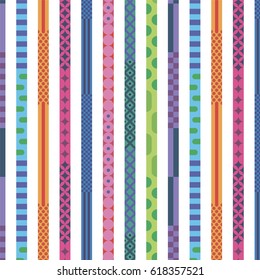 bright seamless pattern a strip with an ornament