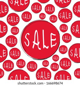 Bright  seamless pattern with  text sale. Seamless pattern can be used for wallpapers, pattern fills, web page backgrounds, surface textures.
