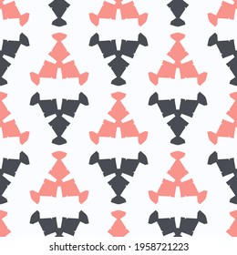 Bright seamless pattern with triangular geometric shapes.