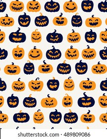 Bright seamless pattern, Vector texture for Halloween party.