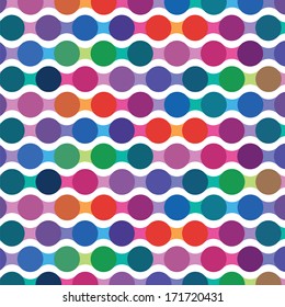 bright seamless pattern from wavy lines