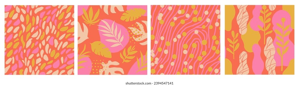 Bright Seamless Summer Beach Textile Pattern. Blue Endless Decoration Blossom Lines, Seamless Vector. Green Continuous Doodle Spring Artwork Design. 