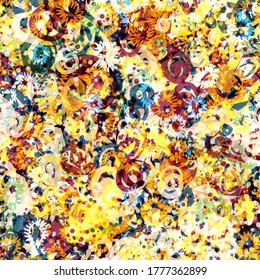 Bright seamless texture from hand drown spirals. Abstract vector background for web page, banners backdrop, fabric, home decor, wrapping
