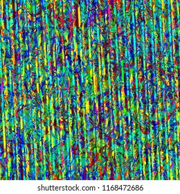 Bright seamless texture with strokes ad lines. Rough colorful surface. Abstract vector background for web page, banners backdrop, fabric, home decor, wrapping