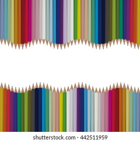 Bright seamless vector pencils background. Graphic style for wallpaper, wrapping, fabric,  apparel, prints, website etc