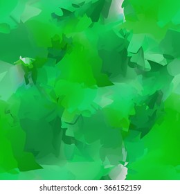 Bright seamless watercolor background with large spots of green.