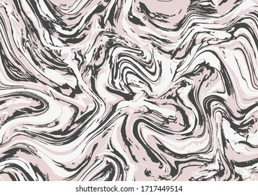 Bright Seamless Watercolor Vector Water. Pink And Gray Vivid Repeat Gouache Graphic Wave. White Repeat Aqua Vector Surface. Vibrant Seamless Fashion Graphic Ink. Colorful Print.