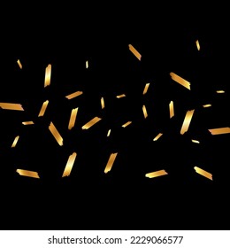 Fondo negro del vector de los ejes luminosos. Tarjeta aislada de pintura dorada. Invitación Serpentina De Lujo. Cepillarse la pancarta de Navidad.