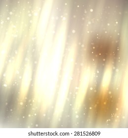 Bright shining fire lines with sparkles on blurred background. Vector illustration for your design