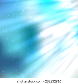 Bright shining fire lines with sparkles on blurred background. Vector illustration for your design