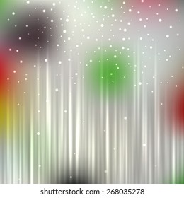 Bright shining with particles on blurred background. Vector illustration for your design