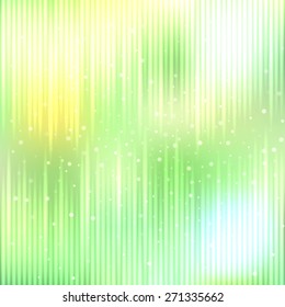 Bright shining with particles on blurred background. Vector illustration for your design