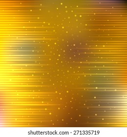 Bright shining with particles on blurred background. Vector illustration for your design