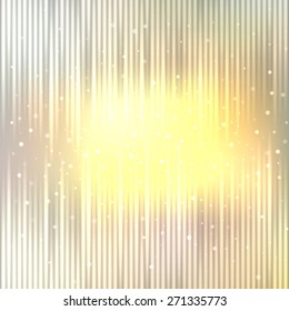Bright shining with particles on blurred background. Vector illustration for your design