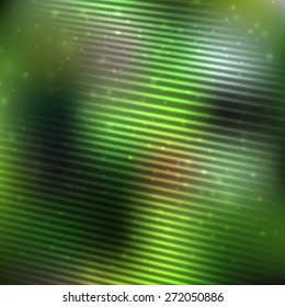 Bright shining with particles on blurred background. Vector illustration for your design