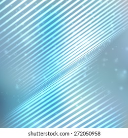 Bright shining with particles on blurred background. Vector illustration for your design