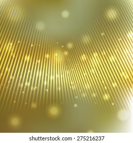 Bright shining with particles on blurred background. Vector illustration for your design