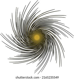 A bright shining star, twisted in a spiral. Vector file.