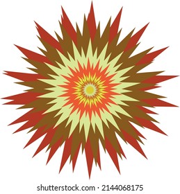 A bright shining star. Vector file.