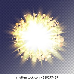 Bright shining star. Vector illustration EPS 10.
