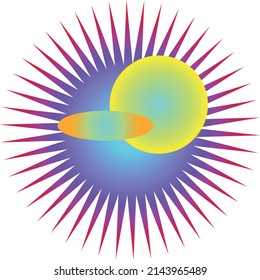 Bright shining stars in space. Vector file.