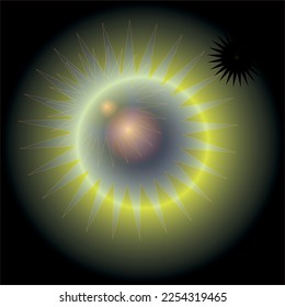 Bright shining stars. Vector file for designs.