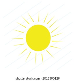 bright shining sun logo illustration