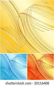 bright shiny Holiday vector background with stripes