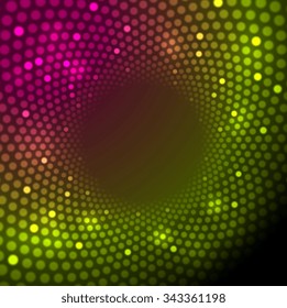 Luces brillantes brillantes fondo abstracto. Ilustración del vector