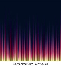 Bright shiny music equalizer. Extraterrestrial abstract waves.