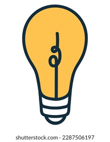 Bright and shiny a vector of inspiration glowing icon isolated