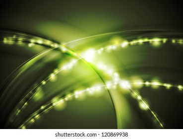 Bright shiny waves. Eps 10 vector background