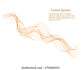 Bright shiny wavy abstract background. Vector design