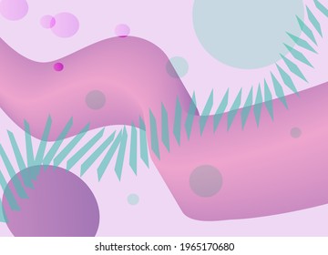 Bright shiny wavy abstract background. circle and repetetive geometric shapes with 3d stripe. Vector illustration
