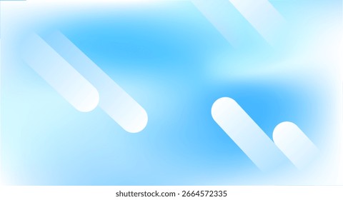 Gradiente azul celeste y blanco brillante con Formas geométricas en diagonal, que ofrecen un aspecto abstracto limpio y moderno.