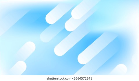 Bright sky blue and white gradient with geometric diagonal shapes composition, offering a clean and modern abstract look.