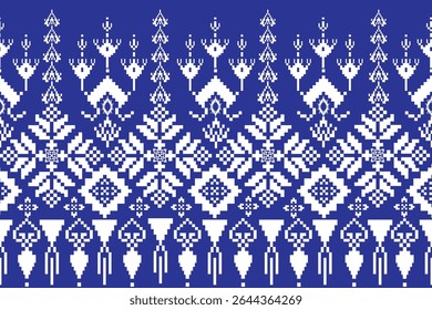 Céu brilhante, arte em pixels, arte tribal em pixels padrão, padrões tribais, várias linhas, padrões de tecido.