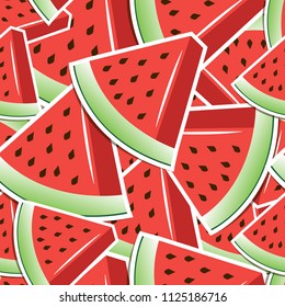 bright slices of watermelon pattern