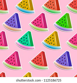 bright slices of watermelon pattern