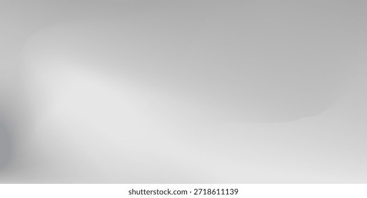 A bright, smooth, clean and minimalist gray background with a soft gradations effect. Elegant texture creates a perfect neutral backdrop for any design concept. Smooth transition