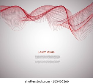 Bright smooth lines on gray texture