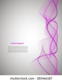 Bright smooth lines on gray texture