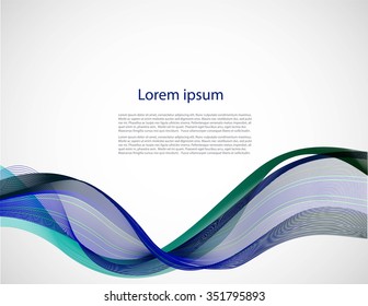 Bright smooth lines on gray background