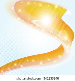 Bright smooth vector waves abstract background.