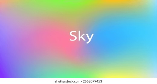 Bright soft multicolor gradient with smooth transitions—perfect for modern, dreamy, and eye-catching abstract vector backgrounds.