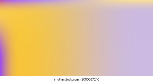 Hell-weicher violetter Hintergrund. Violet Moderne, leere, glatte Oberfläche Hintergrund. Lebhafte gelbe Lavendel-Gradient-Mesh-Illustration. Rosa Pastellfarben Farbe Wasser Farbe unscharfe Textur.