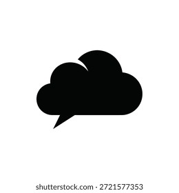 Bright, soft-edged cloud icon with smooth curves and clean design for versatile use.