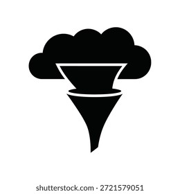 Icono de nube brillante y de bordes suaves con curvas suaves y transparencia limpia para diseños.